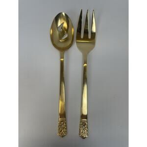 W.M. Stafson 24K Electroplated Gold Over Stainless Server Ware *READ